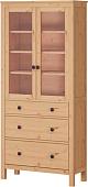 Шкаф-витрина Лузалес Кымор с 3 ящиками 5030900104 (светло-коричневый)