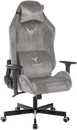 Кресло Zombie Knight N1 Fabric Light-19 (серый)