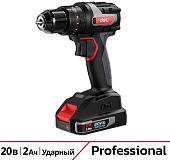 Ударная дрель-шуруповерт Deli DE-CZ20-2D2 (с 2-мя АКБ, сумка)