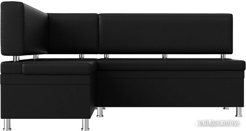 Угловой диван Лига диванов Стайл левый 114529L (экокожа черный)