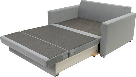 Диван Krones Афродита 195x140 (велюр/жаккард серый/рисунок молочно-серый)