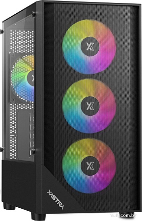 Корпус XASTRA A401M 4FRGB (черный)