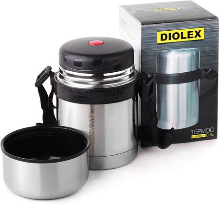 Термос для еды Diolex DXF-600-1 0.6л (серебристый)