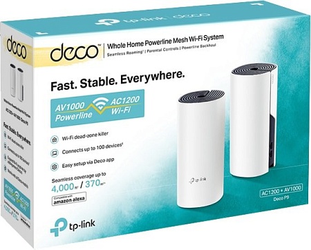Wi-Fi роутер TP-Link Deco P9 (2 шт.)
