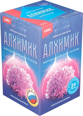 Набор для опытов Lori Кристаллический ежик. Сиреневый кристалл Вкр-017