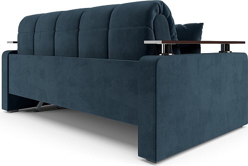 Диван Мебель-АРС Аккордеон Бакли НПБ 140x200 (темно-синий Luna 034)