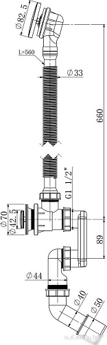 Сифон Lauter 21Y31000 (хром)