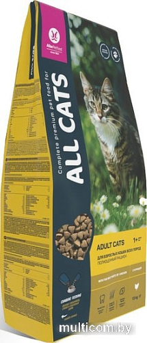 Сухой корм для кошек All Cats с курицей 13 кг