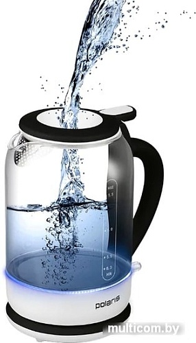 Электрочайник Polaris PWK 1759CGL (черный/белый)