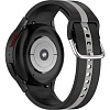 Ремешок Rumi Sport Line силиконовый для Samsung Galaxy Watch4/5 (20 мм, черный/серый)