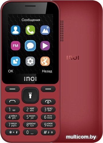 Мобильный телефон Inoi 239 (темно-красный)