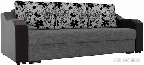 Диван Лига диванов Монако 102048 (серый/черный)