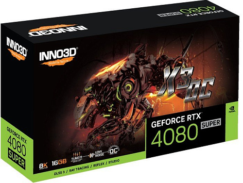 Видеокарта Inno3D RTX 4080 Super X3 OC N408S3-166XX-187049N