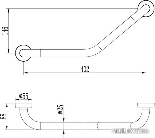 Поручень Ledeme L3517