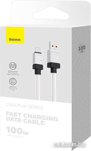 Baseus CoolPlay Series USB Type-A - USB Type-C 662802352B (1 м, белый)