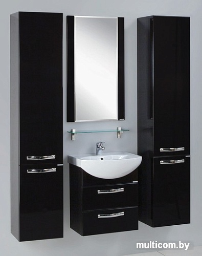 Акватон Тумба Ария 50 М с умывальником Смайл 50 (черный)