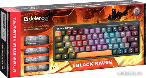 Клавиатура Defender Black Raven GK-417 45413