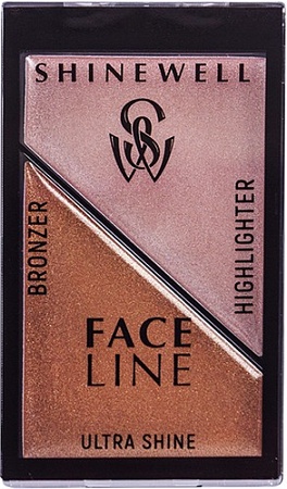 Скульптор Shinewell хайлайтер и бронзер для лица №2