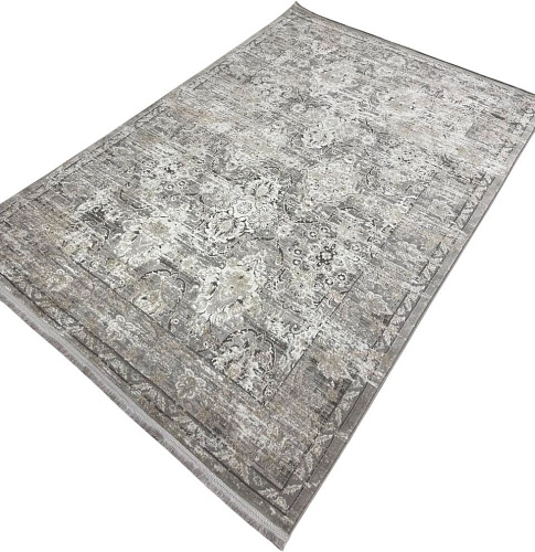 Radjab Carpet Афина Прямоугольник 9010A 12820RK (2x4, Grey/Beige)