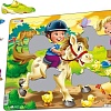 Пазл Larsen Дети на ферме. Пони BM8