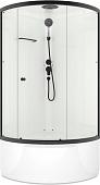 Душевая кабина Domani-Spa Simple 99 High Black DS01Sm99HWCl00.Gt-V1.2-Black (белый/прозрачное стекло)