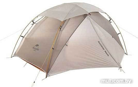 Треккинговая палатка Naturehike Nebula 2 Ultralight NH19ZP011 (20D, серый)