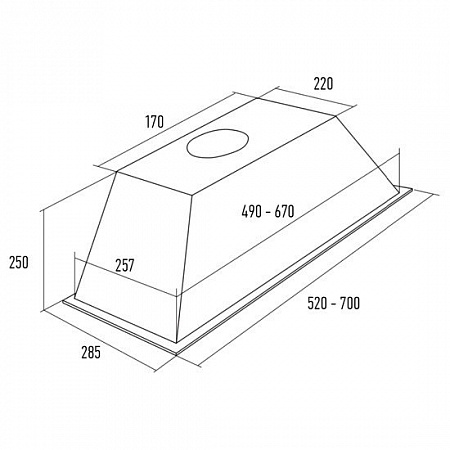 Кухонная вытяжка KUPPERSBERG Inlinea 52 X 4HPB