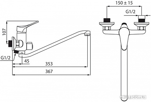 Смеситель Ferro Stillo BSL5A