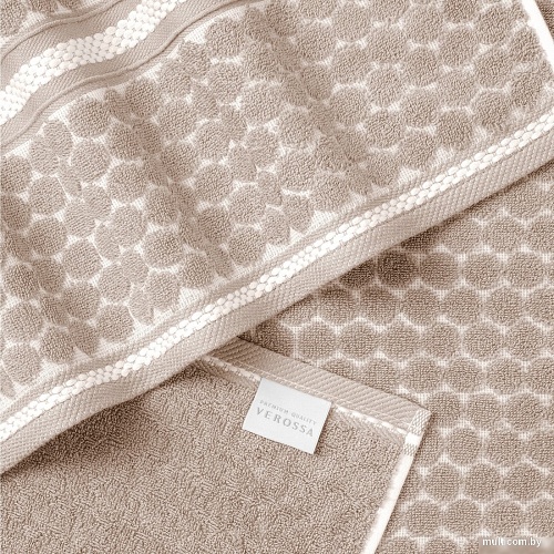 Полотенце Verossa Dots tactille 50x90 (кофе/белый)