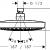 Верхний душ Hansgrohe Croma Select E 180 2jet 26524400