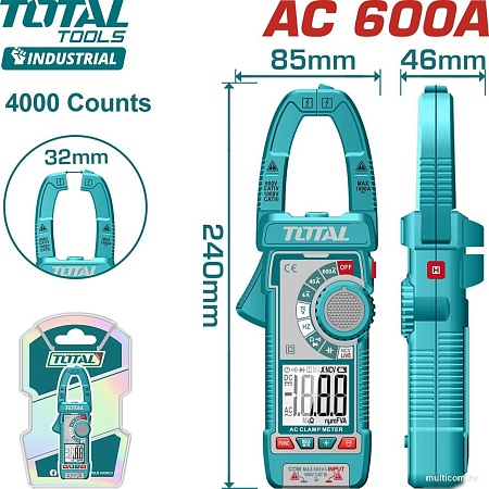 Токовые клещи Total TMT766001
