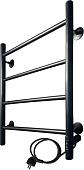 Полотенцесушитель Ростела Виктория 50x60/4 (с диммером, черный правый)