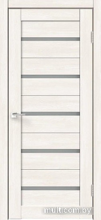 Межкомнатная дверь Velldoris Eco Flex City 7 60x200 (дуб бьянко/стекло мателюкс)