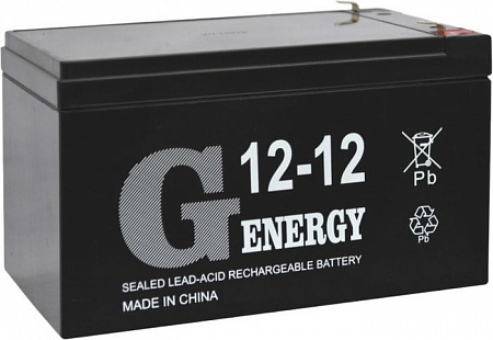 Аккумулятор для ИБП G-Energy 12-12 F1 (12В/12 А&middot;ч)