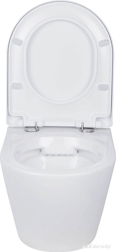 Унитаз подвесной Roxen Antares в комплекте с инсталляцией StounFix Dual Fresh 6 в 1 968011 (кнопка: золото глянцевое )