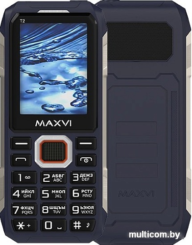 Мобильный телефон Maxvi T2 (темно-синий)
