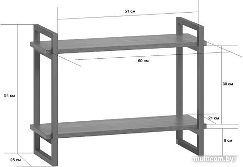 LoftyHome Мальборк 2 дуб