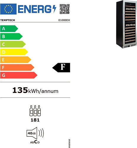 Винный шкаф Temptech E1000DX