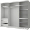 Шкаф распашной Anrex Milan 250 (серый)