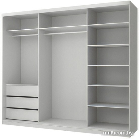 Шкаф распашной Anrex Milan 250 (серый)