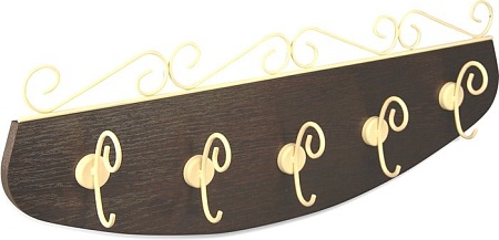 Набор крючков для одежды Sheffilton Грация 850 813932 (ваниль/венге)