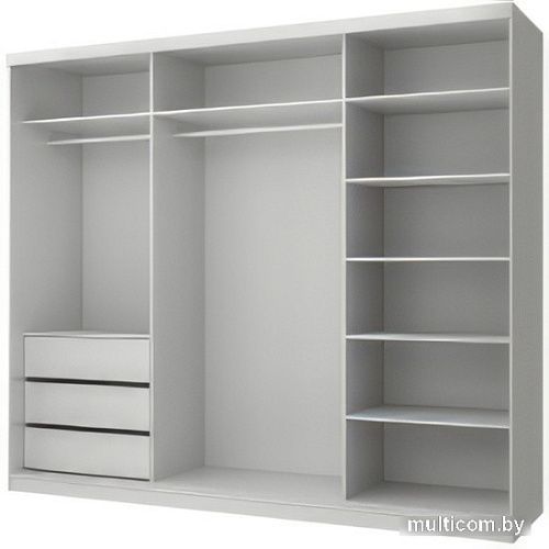 Шкаф распашной Anrex Milan 250 (серый)