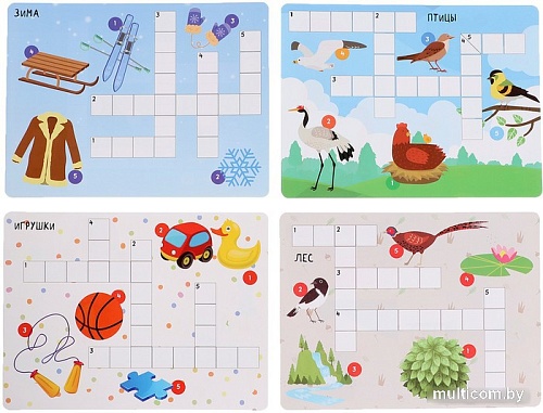 Развивающая игра Zabiaka IQ Логопедический кроссворд 10124951