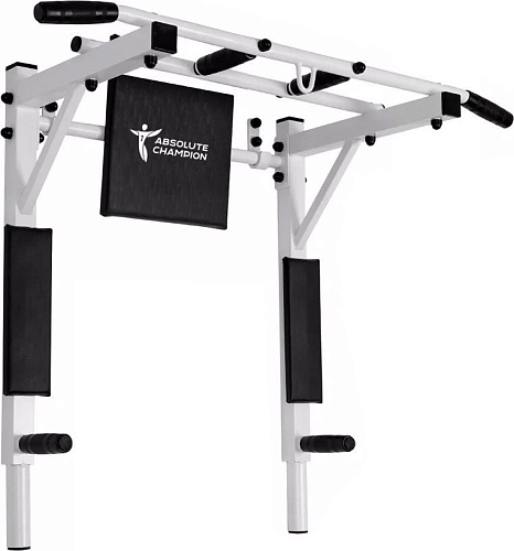 Турник с брусьями Absolute Champion Профи Мультихват 3 в 1 (белый)