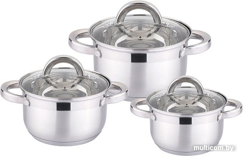 Набор кастрюль Rainstahl 1646-06RS\CW
