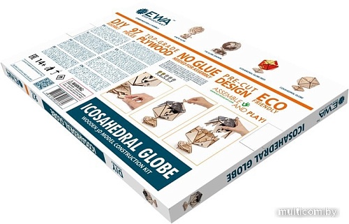 Сборная модель EWA Глобус-икосаэдр (черный)