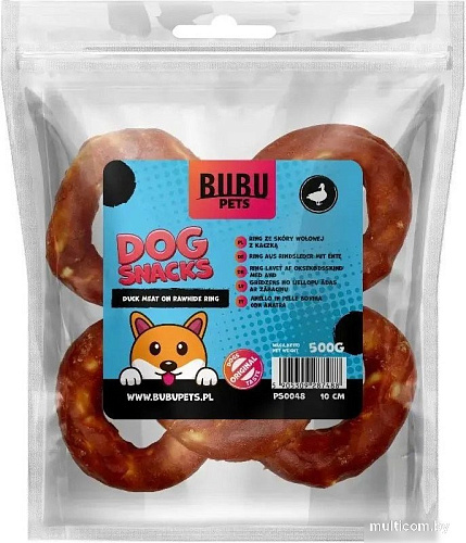 Лакомство для собак Bubu Pets Мясо утки на сыромятных кольцах PS0048 (500 г)