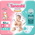 Подгузники Tanoshi M 5-9 кг (62 шт)