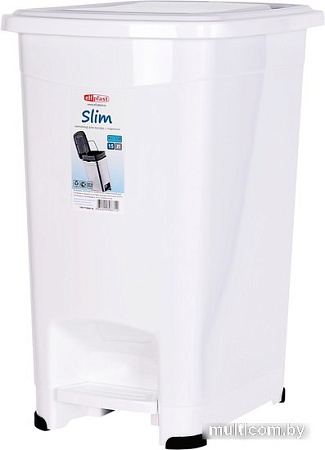 Мусорное ведро Эльфпласт Slim EP558 (15 л, белый)