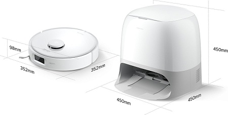 Робот-пылесос Roborock Qrevo CurvC RRE0VIC QRCC02-02 (с русской озвучкой, белый)